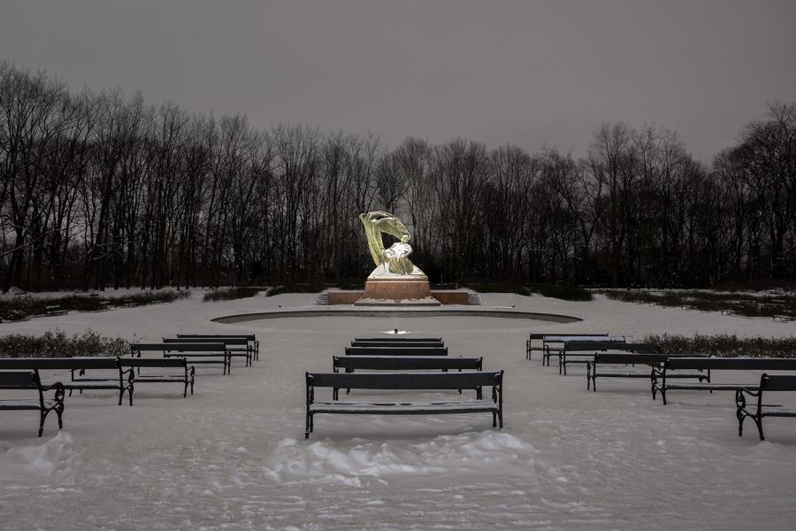 Освещение Памятник Фредерику Шопену