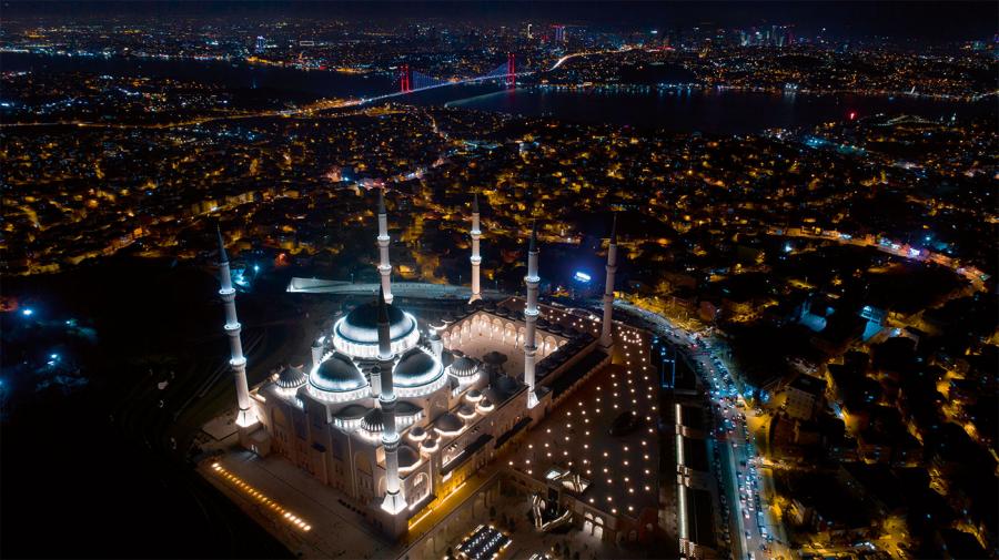 Lighting Grand Çamlıca Mosque