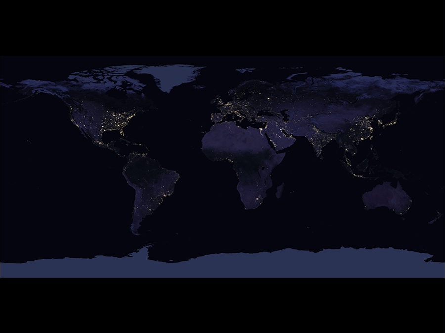 Earth at Night: Global Map 2016 (NASA Earth Observatory)