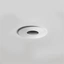 round flat cover, white