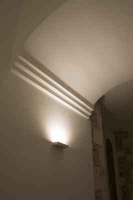 Ella IN 2.0, 3000K, 13W, weiß. Castello Tafuri Charming Suites, Portopalo di Capo Passero, Siracusa, Italy. Project by arch. Fernanda Cantone, light planning by Light Style