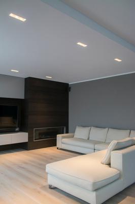 Quad 6.3, 3000K, 18W, 24°, blanc. Habitation privée, Iseo, Brescia, Italie. Interior design by Cristian Turra