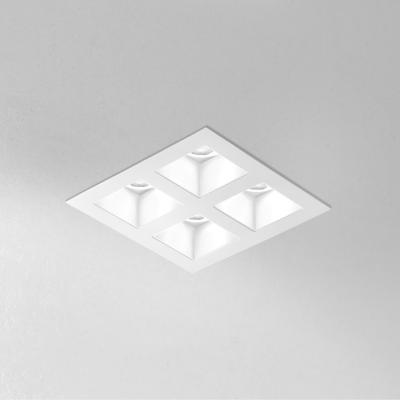 Bitpop 2.2, 3000K, 26W, 42°, blanco, interior en acabado blanco, instalación con marco visible