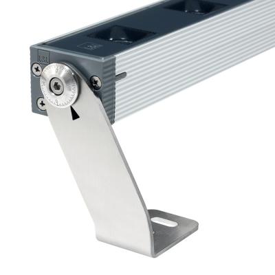 Graduated adjustable bracket, available in two heights: 75 mm, 140 mm