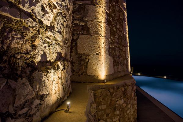 Spot 1.0, 3000K, 2W, 10°. Castello Tafuri Charming Suites, Portopalo di Capo Passero, Siracusa, Italien. Project by arch. Fernanda Cantone, light planning by Light Style