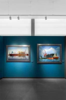 Zab Track 2.0, customized version with 3500K LED colour, 23W, white. The Coeclerici Gallery - Galata Maritime Museum, Genoa, Italy. Project by Studio ARCHH Lorenzo Agnese, Giovanni Guerrieri
