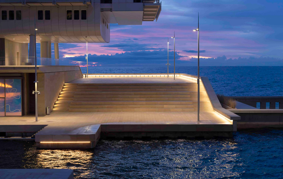 Освещение Маретерра (Анс-дю-Портье), Княжество Монако