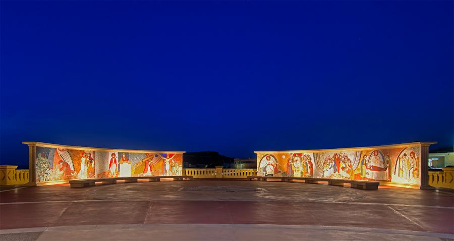 Iluminación Basílica del Santuario Nacional de la Santísima Virgen de Ta 'Pinu