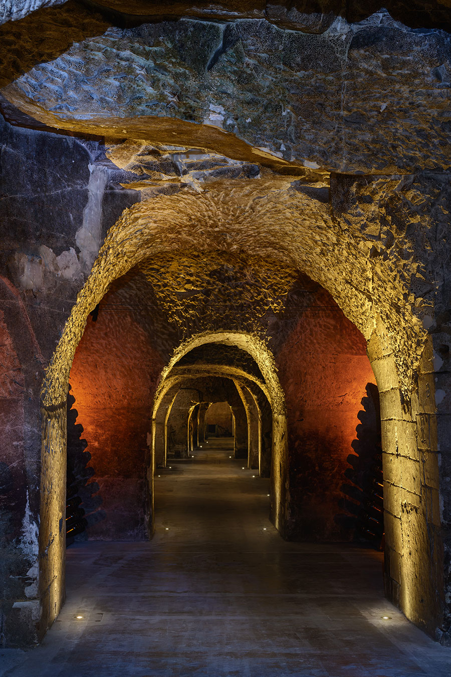 Caves Champagne Joseph Perrier Beleuchtung