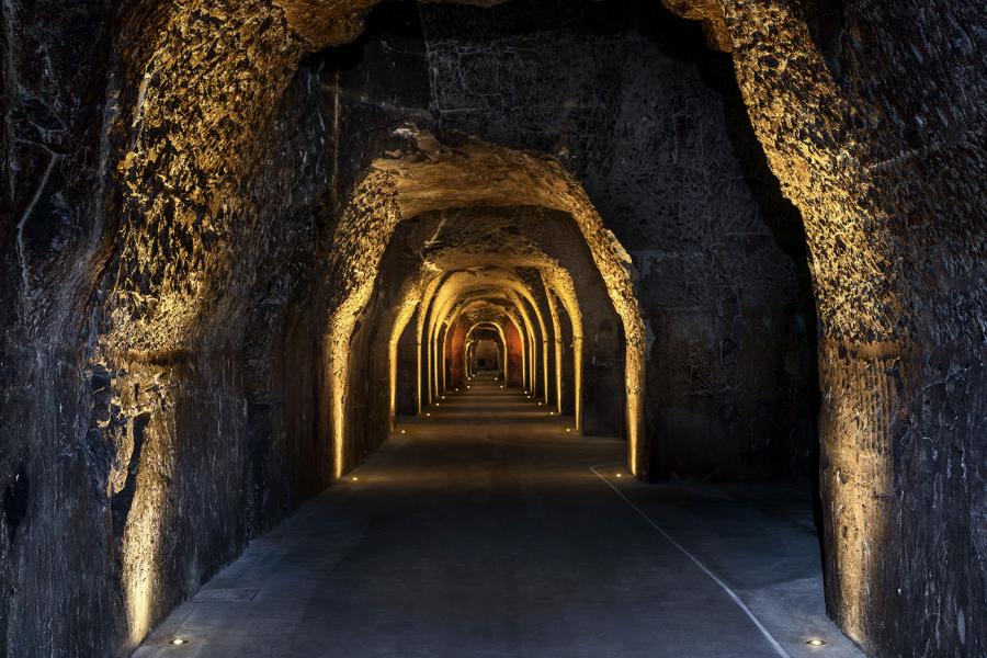 Caves Champagne Joseph Perrier Beleuchtung