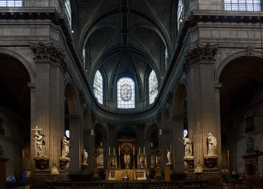 Kirche Saint-Sulpice Beleuchtung