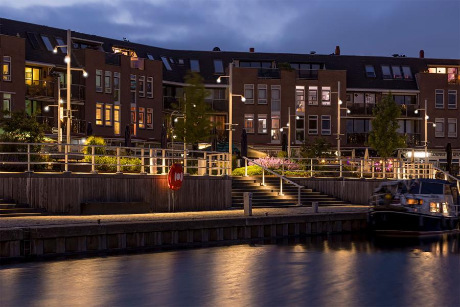 Illuminazione Il porto di Almere