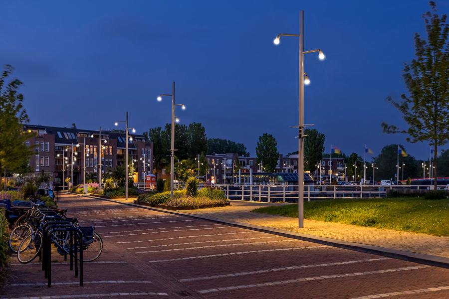 Hafen von Almere Beleuchtung
