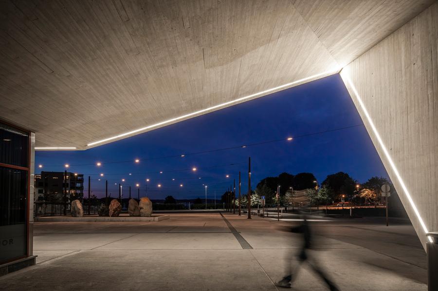 Iluminación Estación de tren de Holmestrand