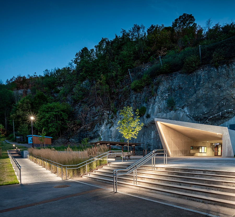 Iluminación Estación de tren de Holmestrand