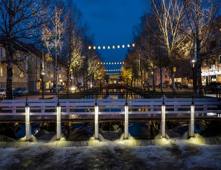 Jubiläum Lights in Alingsås Beleuchtung