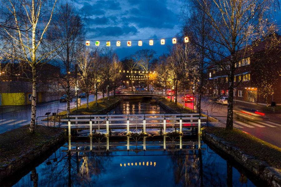 Jubiläum Lights in Alingsås Beleuchtung