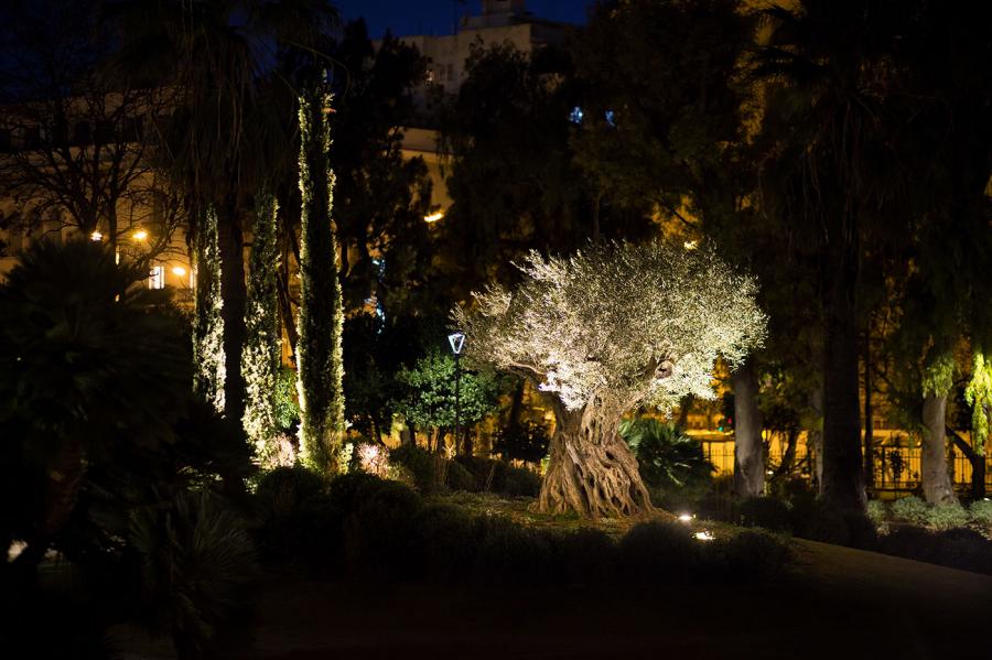 Éclairage Jardin extérieur du musée archéologique national