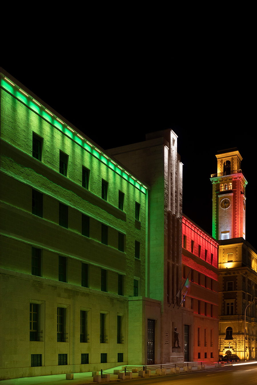 Iluminación Edificio de la Presidencia de la Región Apulia