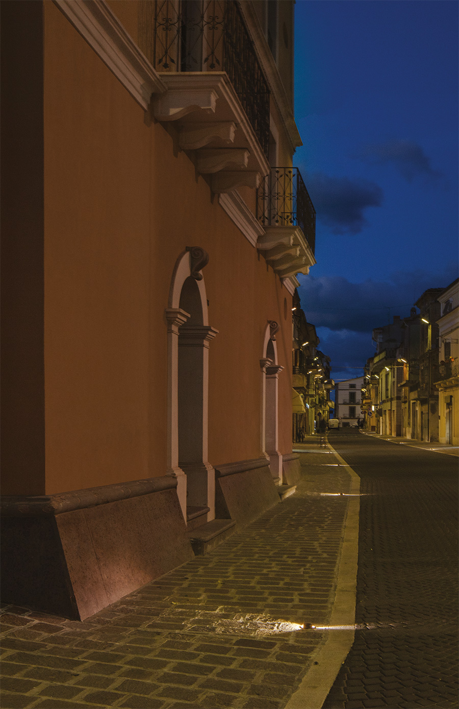 Lighting Paglieta historic centre