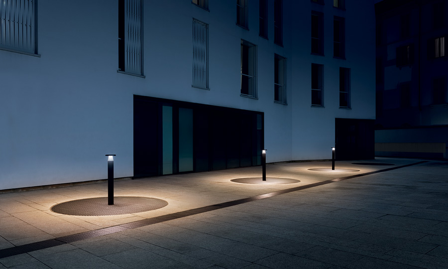 Lighting Private square, Milan