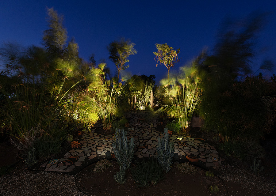 Éclairage Radicepura Garden Festival 2025