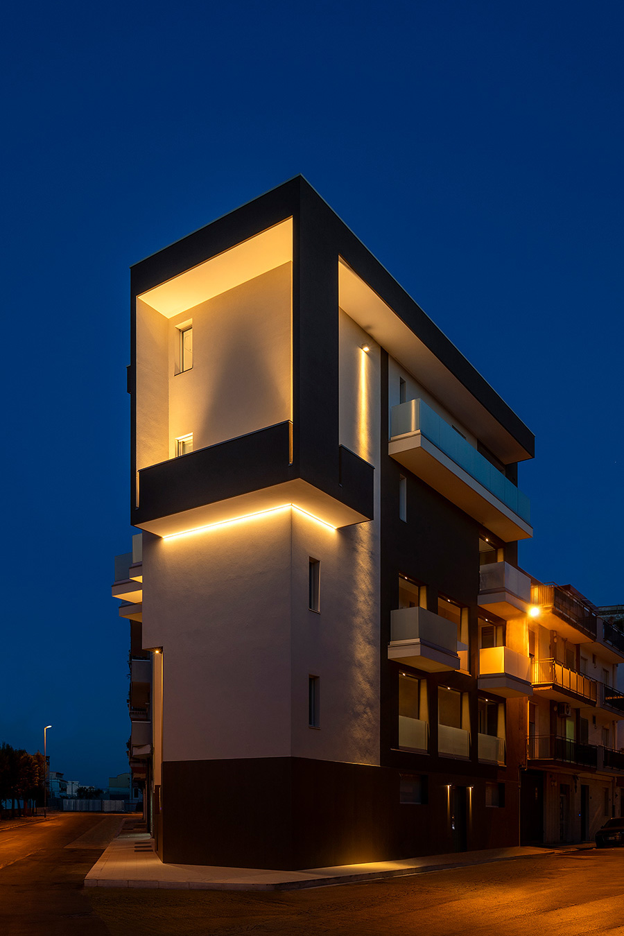 Illuminazione Palazzina residenziale