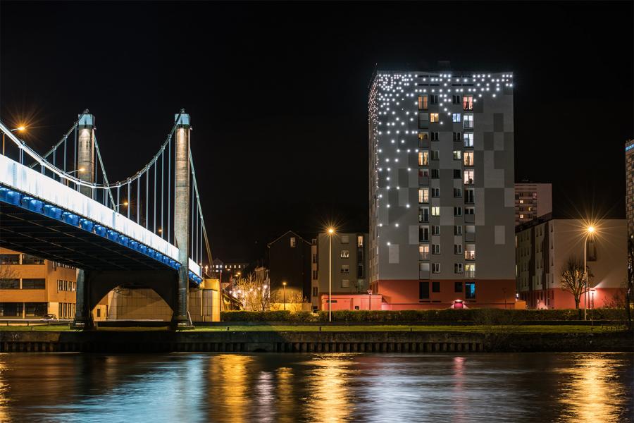 Illuminazione Torre residenziale