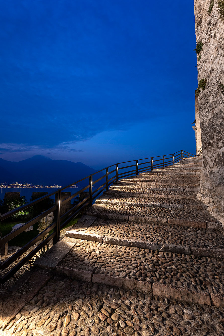 Scaligerburg in Malcesine Beleuchtung