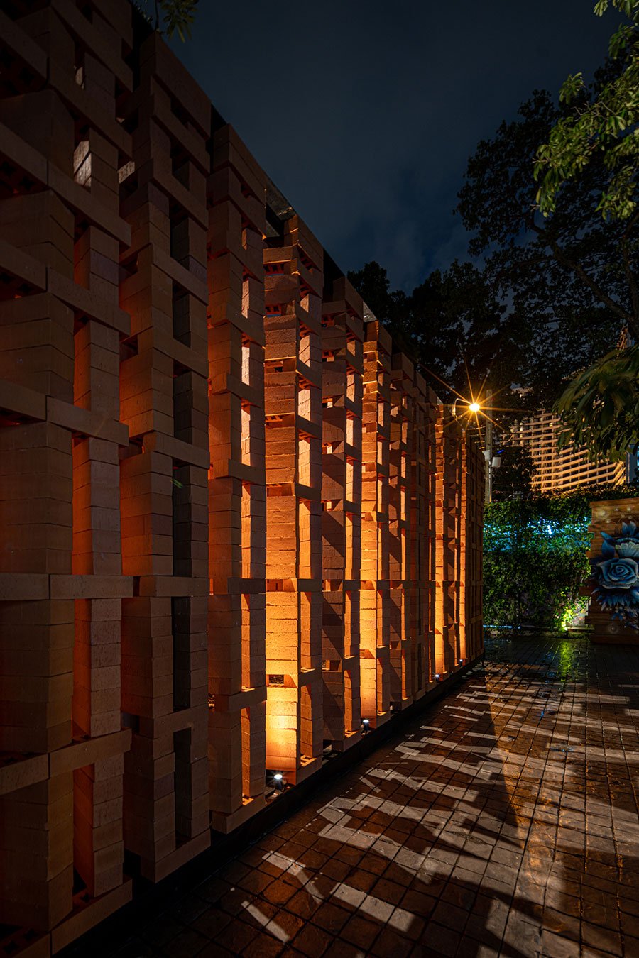 Iluminación Stay Cool Pavilion, Bangkok Design Week 2021