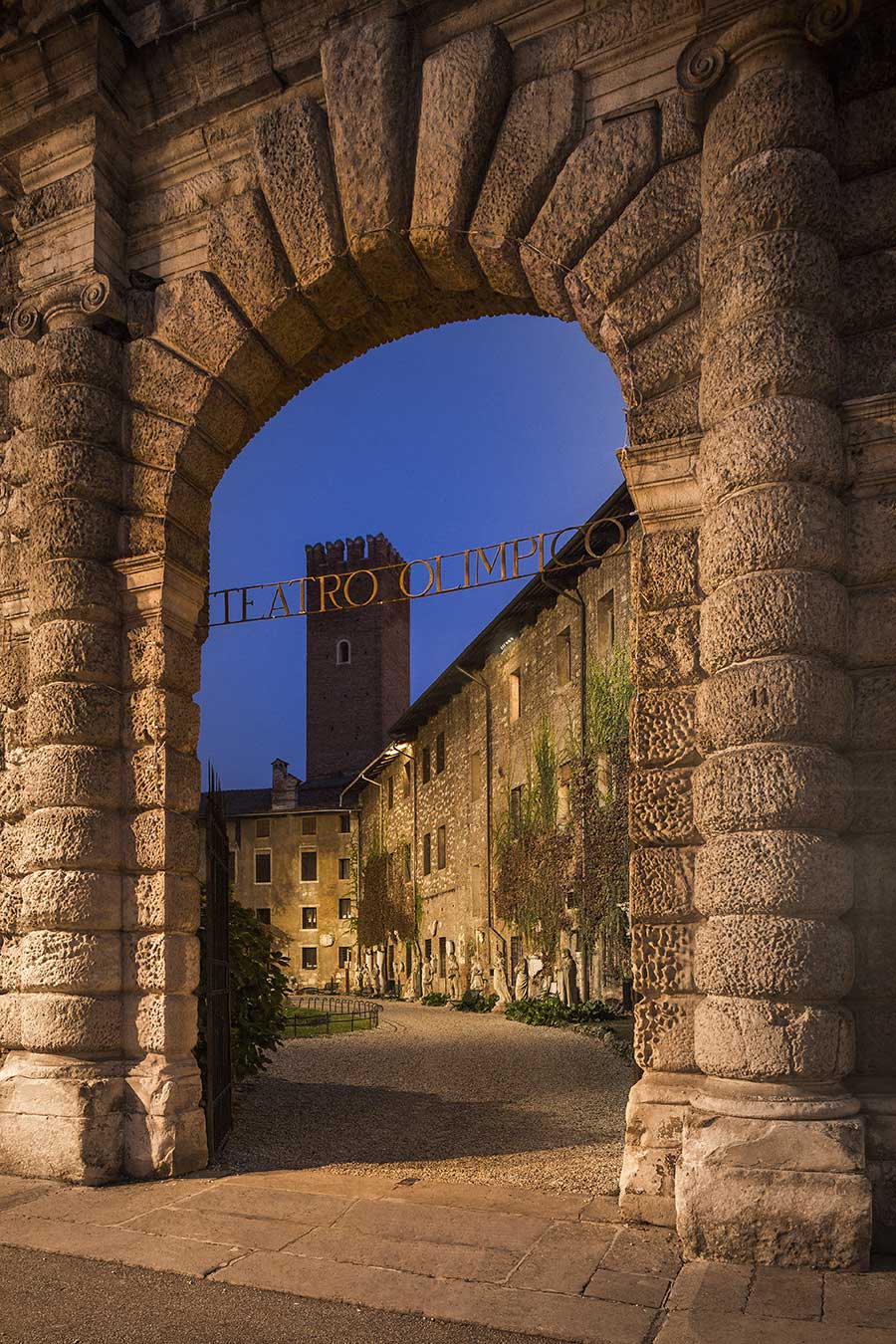 Teatro Olimpico Beleuchtung