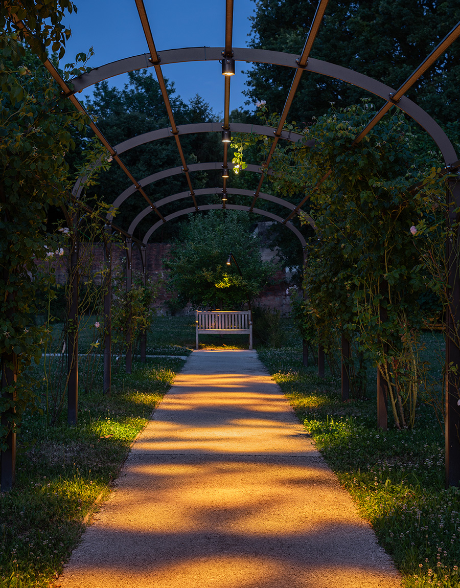 Iluminación Jardín del Palazzo Schifanoia, Ferrara