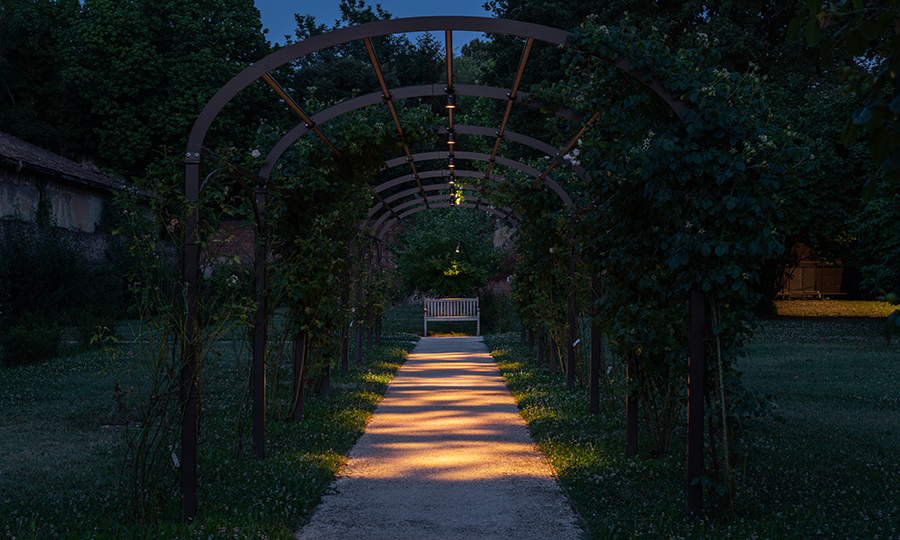 Iluminación Jardín del Palazzo Schifanoia, Ferrara