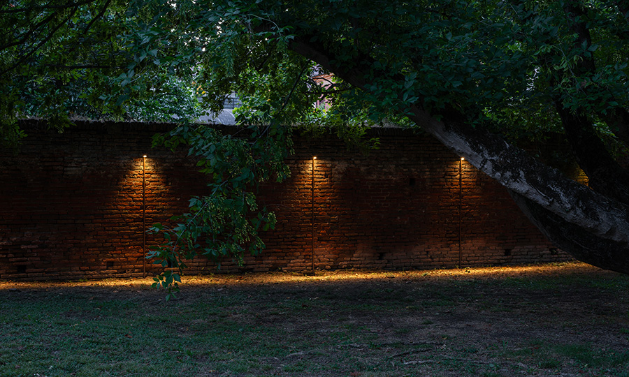Iluminación Jardín del Palazzo Schifanoia, Ferrara