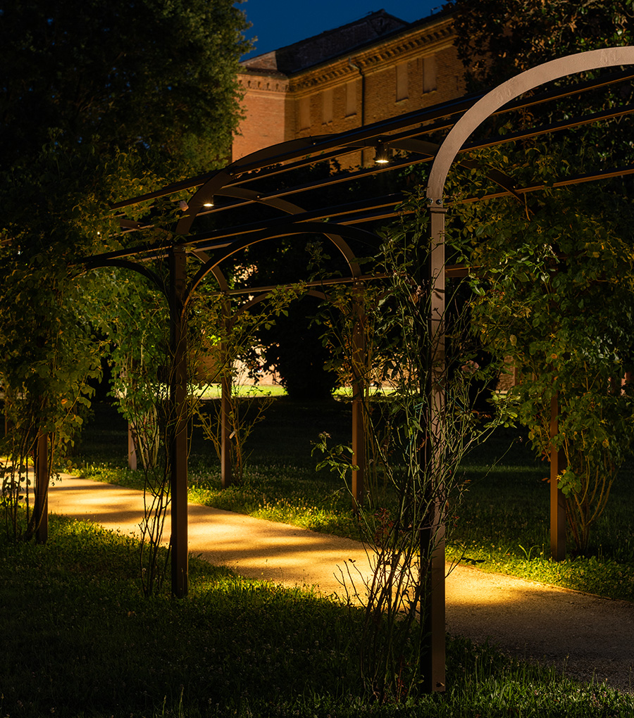 Iluminación Jardín del Palazzo Schifanoia, Ferrara