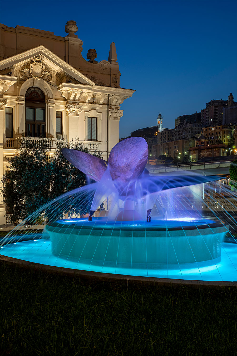 Lighting The maritime station in Genoa