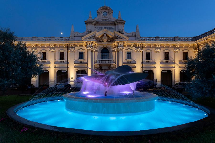 Lighting The maritime station in Genoa